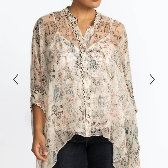 Johnny Was Tops - Katia Oversized Blouse- Louise